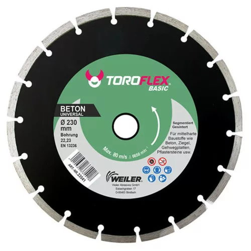 Toroflex Basic beton gyémánttárcsa 115x22,2/SH8 (010301-0079)