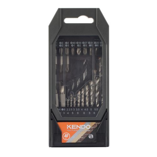 Kendo fúró- és bitkészlet 40 részes P-Box (030405-0077)