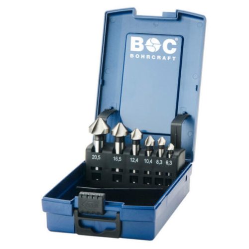 Bohrcraft kúpsüllyesztő készlet 90° három vágóélű HSS 6r (031601-0088)