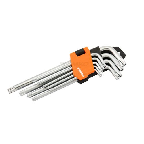 Kendo furatos TORX kulcs készlet hosszú 9 részes CrV (040208-0737)