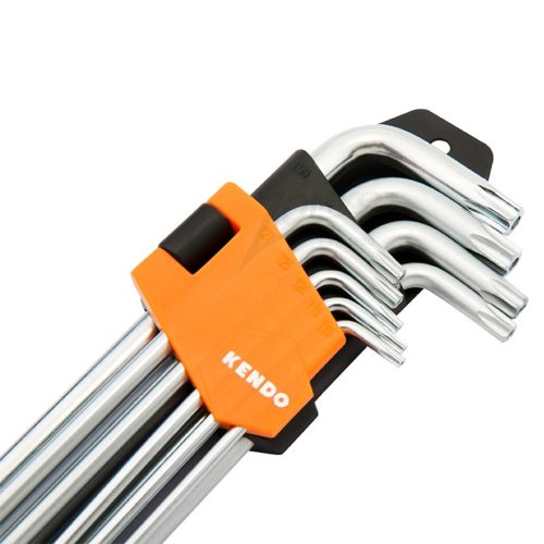Kendo furatos TORX kulcs készlet hosszú 9 részes CrV (040208-0737)