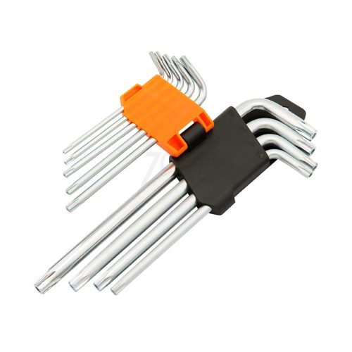 Kendo furatos TORX kulcs készlet hosszú 9 részes CrV (040208-0737)