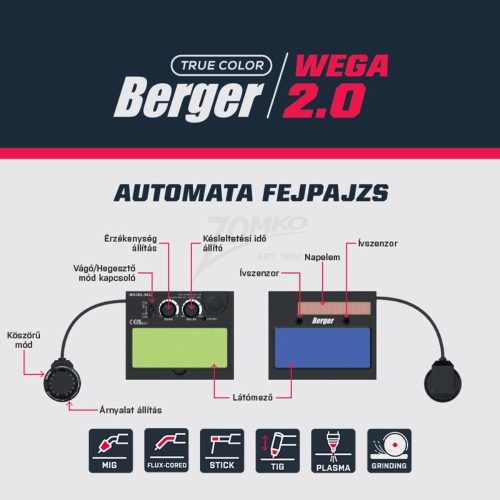 Berger automata fejpajzs Wega fekete (050207-0166)