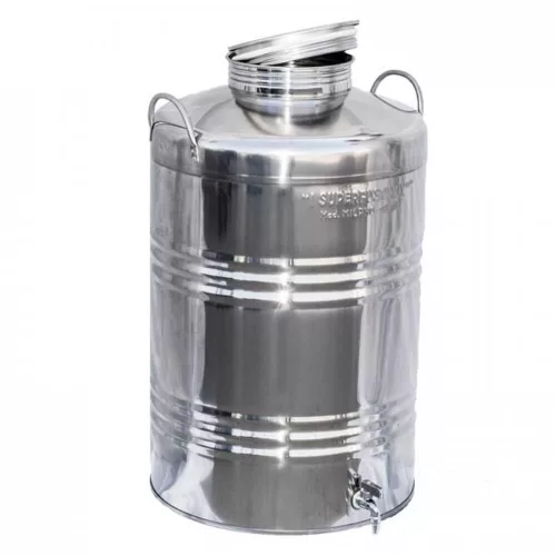 Inox kanna füles 100L csappal (10410)