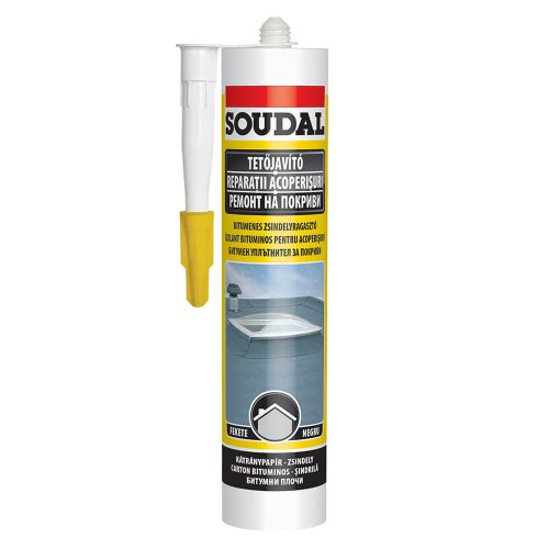 Soudal bitumenes zsindelyragasztó fekete 280 ml (106650)