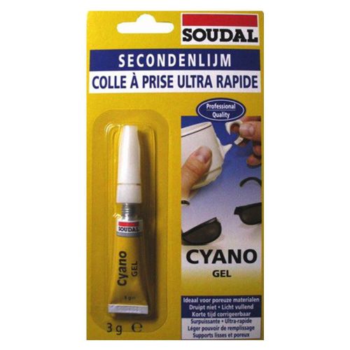 Soudal Cyanogel pillanatragasztó 3gr (119519)