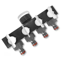 Bradas elosztó 4 elzáróval 3/4" (WL-3033)