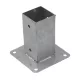 Oszlophüvely lecsavarozható horganyzott 150 mm 101x101mm (160-PSP100)
