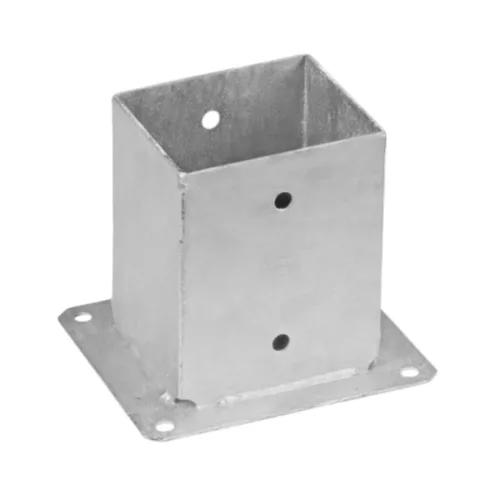 Oszlophüvely lecsavarozható horganyzott 180 mm 121x121mm (160-PSP120)