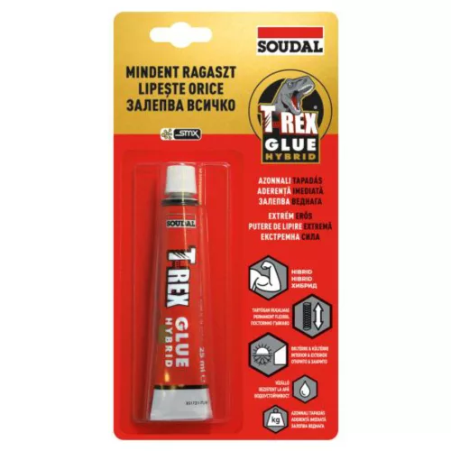 Soudal T-REX Hybrid szerelő ragasztó 25ml (167340)