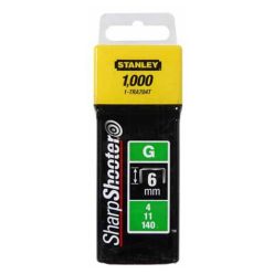   Stanley tűzőkapocs "G" 6mm (4/11/140) 1000db (1-TRA704T)