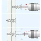 Gipszkarton tipli 6x29mm önfúró (3045126)