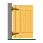 Csuklópánt "T" 150 x 35 x 80 / 1,8 mm horganyzott (3254157)