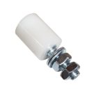Tolókapu vezetőgörgő d=30 mm M12 poliamid (3262821)