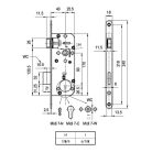 Ajtózár MIDI-7 cilinderes 40/90/8 (3283871)
