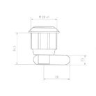 Bútorzár C-37 hengeres +2 kulcs (3284813)