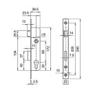 Elzett 3389 25mm-es váltós portálzár 40x40-be (3286521)