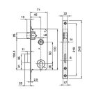 Elzett 3420 cilinderes ajtózár (3286596)