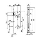 Elzett 4320 cilinderes ajtózár (3286605)