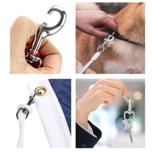 Karabiner+forgó rugós 53 mm nikkelezett (3351502)