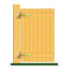 Kapupánt csuklós sima horganyzott 400x45x90/3mm (3451054)