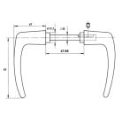 Ajtókilincs EL-66/polírozott (3675166)