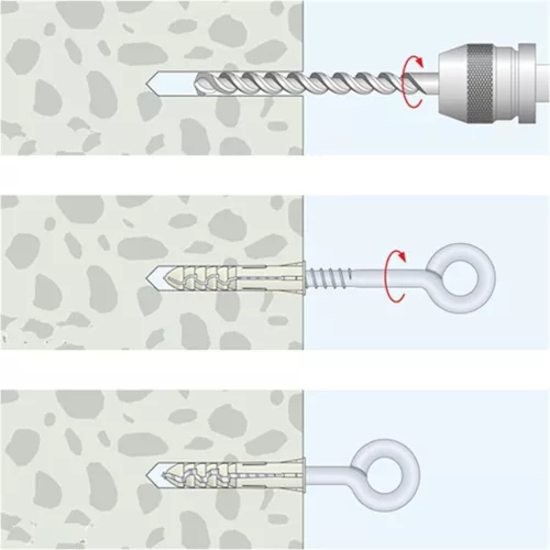 Szemescsavar hegesztett 10x190/230mm (3907237)