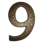 Alumínium házszám 6/9 barna 10cm (3970006)