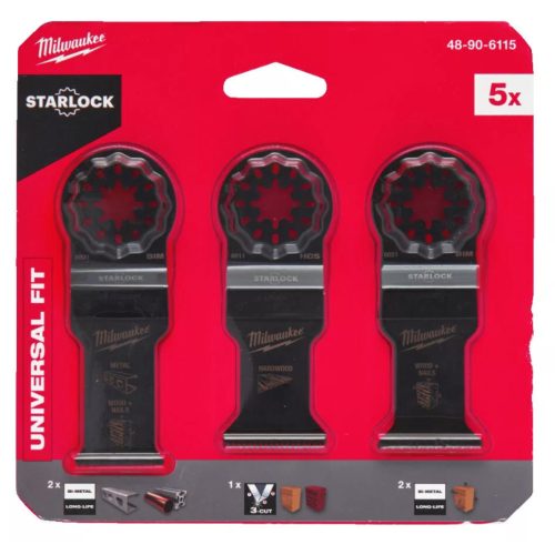 Milwaukee 5 részes multigép furészlap készlet fához és fémhez (48906115)