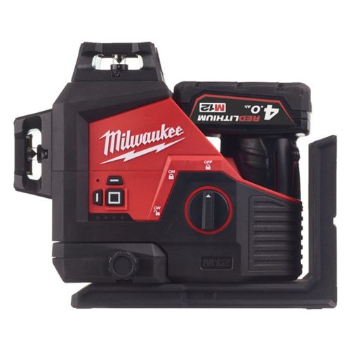 Milwaukee M12 3PL-401C Zöld 360° 3 síkú lézer (4933478102)