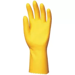 Háztartási gumikesztyű sárga 0,5 mm 30cm S/7 (5027)