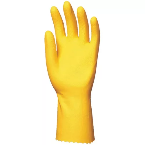 Háztartási gumikesztyű sárga 0,5 mm 30cm XL/10 (5030)