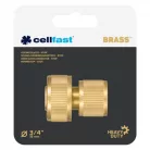Cellfast Brass Line réz gyorscsatlakozó víz-stop 3/4" (52-825)