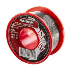   Raider Forrasztóón gyantás 1 mm Sn/Pb: 60/40% 100g (6114193)
