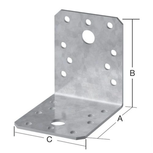 Vormann derékszög lemez 90x90x65mm (70925000)