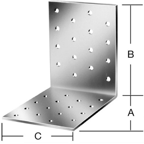 Vormann derékszög lemez 80x80x80mm (70941000)