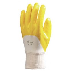   Euro Protection ökölcsontig mártott sárga nitril kesztyű 8 (9318)