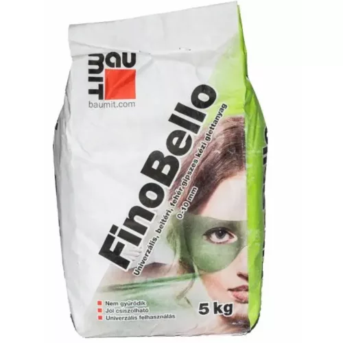 Baumit FinoBello gipszes glettanyag 0-10 mm 5kg (951721)