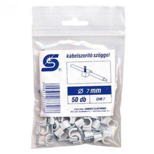 Somogyi CHR 7 kábelbilincs szöggel, 7mm