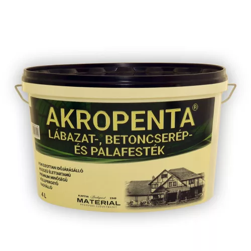 Akropenta lábazat-, betoncserép- és palafesték sötétzöld 4L