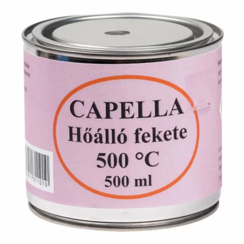 Capella hőálló fekete zománc 0,5L