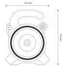 Entac újratölthető napelemes szerelőlámpa 1W (EWL-1W-SOL-R)
