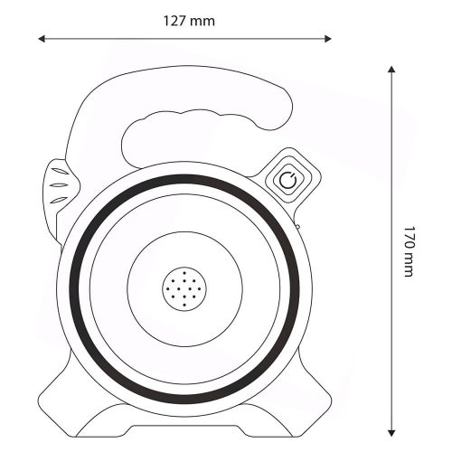 Entac újratölthető napelemes szerelőlámpa 1W (EWL-1W-SOL-R)