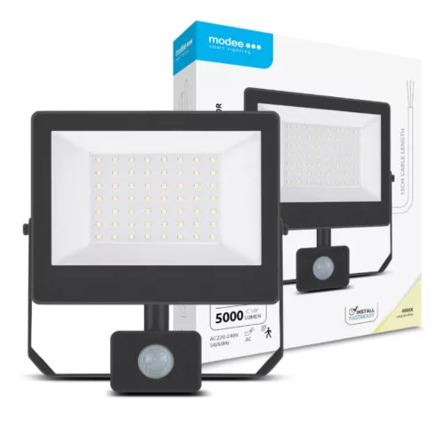 Modee LED Reflektor A3-series + Sensor 50W 120° 4000K 5000 lumen (ML-FLS4000K50WSA3N)