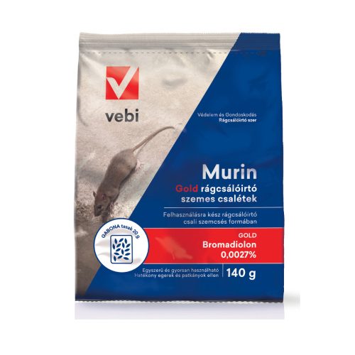 Vebi Murin Gold rágcsálóirtó szemes csalétek 140g (IRMUG140VBBM)