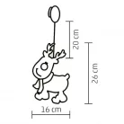 Home KID 311 LED-es rénszarvas ablakdísz