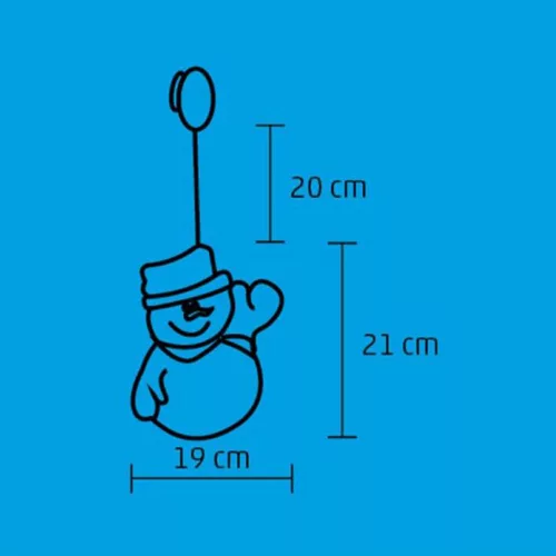 Home KID 312 LED-es hóember ablakdísz
