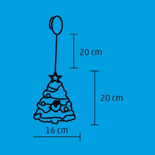 Home KID 314 LED-es karácsonyfa ablakdísz