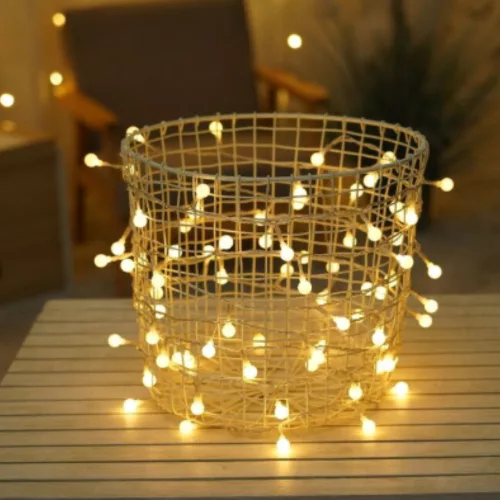 Modee Karácsonyi LED Füzér Berry Plastic Adapteres (ML-C2009)