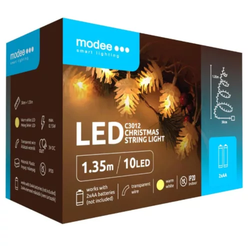 Modee Karácsonyi LED Füzér Dekor Elemes C3012 (ML-C3012)